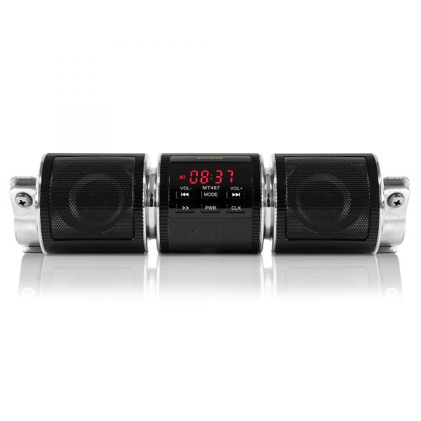 GoHawk RD8 Gen. 2 All-in-One Soundbar Waterproof Bluetooth Motorcycle Stereo Speakers (Black) - Image 2