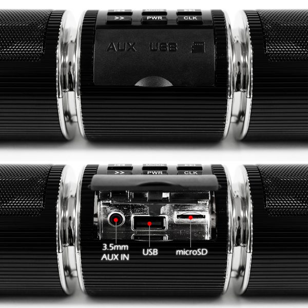 GoHawk RD8 Gen. 2 All-in-One Soundbar Waterproof Bluetooth Motorcycle Stereo Speakers (Black) - Image 3