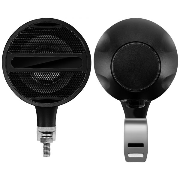 GoHawk AN3-A 3 in. Aluminum All-in-One Bluetooth Motorcycle Stereo Speakers (Satin Black) - Image 6