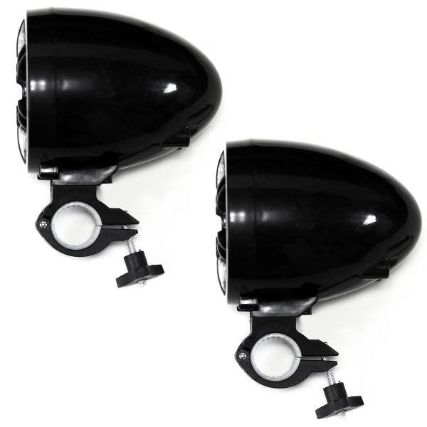 GoHawk TT3 3" Waterproof Bluetooth Motorcycle Stereo Speakers with Amplifier System (Black) - Image 3