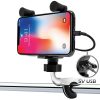 GoHawk Universal Waterproof Motorcycle Cell Phone Holder w/ USB Charger, for 0.5 to 1.25” Aluminum Handlebar