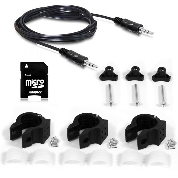 GoHawk TT3 3" Waterproof Bluetooth Motorcycle Stereo Speakers with Amplifier System (Chrome) - Image 8