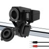GoHawk Waterproof 5V USB 2.1A Charger Adapter Kit Cable, 12V Car Cigarette Lighter Socket Outlet, - Image 4