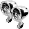 GoHawk TJ4 4 in. 600W Bluetooth Motorcycle Stereo Speakers and Amplifier System (Chrome) - Image 4