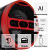 GoHawk AN3-A 3 in. Aluminum All-in-One Bluetooth Motorcycle Stereo Speakers (Satin Red Black) - Image 9