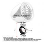Set of 2pcs(1Pair) 1 - 1.5" X-large Mounting Clamp for GoHawk Powersports Speakers AJ4 / AN4 / TJ4 / TN4 (Chrome)