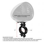 Set of 2pcs(1Pair) 1 - 1.5" X-large Mounting Clamp for GoHawk Powersports Speakers AJ4 / AN4 / TJ4 / TN4 (Black)