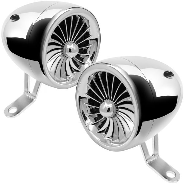 GoHawk TN4-Q 4 in. 1000W Bluetooth Motorcycle Stereo Speakers and Amplifier System (Chrome) MP059-CP - Image 6