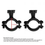 Set of 2pcs(1Pair) 1.5 to 2 in. Roll-cage Bar Mounting Clamp for GoHawk Powersports Speakers AJ4 / AN4 / TJ4 / TN4 / TR4 / AS5 / TS5 Series (Black)