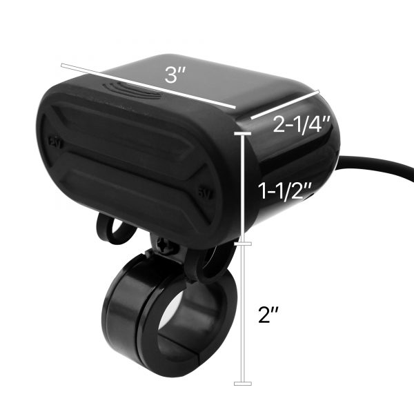 GoHawk Waterproof 5V Dual USB 2.1A Charger, 12V Lighter Socket Outlet, ON/OFF, LED Ring - Image 7