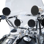 GoHawk TR4-Titan 4.25 in. Bluetooth Motorcycle Stereo Speakers and 4.1-Channel Amplifier System (Chrome)