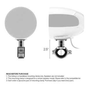 Set of 2pcs(1Pair) 7/8 - 1.25 in. Handlebar Mounting Clamp for GoHawk TR4 Series (Chrome)