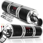 GoHawk RD8 Gen. 2 All-in-One Soundbar Waterproof Bluetooth Motorcycle Stereo Speakers (Silver)