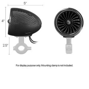 1Pc - Replacement 4 in. Slave Speaker for TJ4-W (Carbon Black)