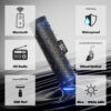 GoHawk RD88-S 300W Waterproof Bluetooth Motorcycle Stereo 6 Speakers Soundbar (Black) - Image 4
