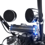 GoHawk RD88-S42 600W Waterproof Bluetooth Motorcycle Stereo 8 Speakers Soundbar (Chrome)