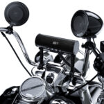 GoHawk RD8-X45 600W Waterproof Bluetooth Motorcycle Stereo Speakers Soundbar 4.5" Speakers (Black)