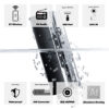 GoHawk RD8-X45 600W Waterproof Bluetooth Motorcycle Stereo Speakers Soundbar 4.5" Speakers (Chrome) - Image 4