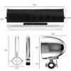 GoHawk RD8-X45 600W Waterproof Bluetooth Motorcycle Stereo Speakers Soundbar 4.5" Speakers (Chrome) - Image 7