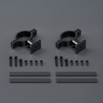 Set of 2pcs(1Pair) 1.5 to 2 in. Roll-cage Bar Mounting Clamp for TL52 TL54 Series (Black)