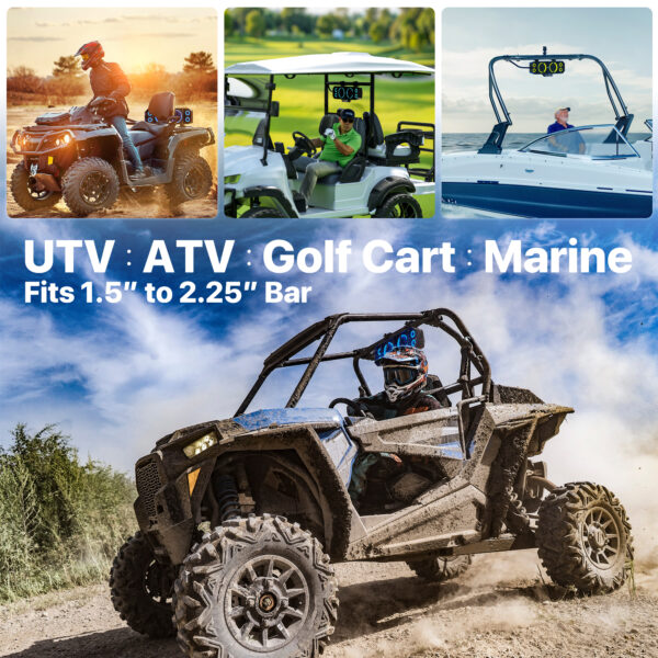 GoHawk WING-R40F 6-Speaker 17" UTV Sound Bar - Image 7