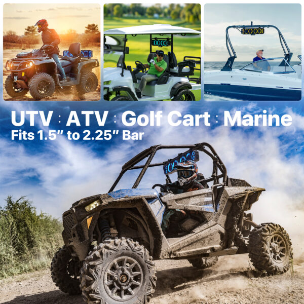 GoHawk WING-R60F 8-Speaker 25" UTV Sound Bar - Image 7