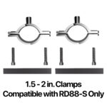 Set of 2pcs(1Pair) 1.5 to 2 in. Clamp Adapter for RD88-S (Chrome)
